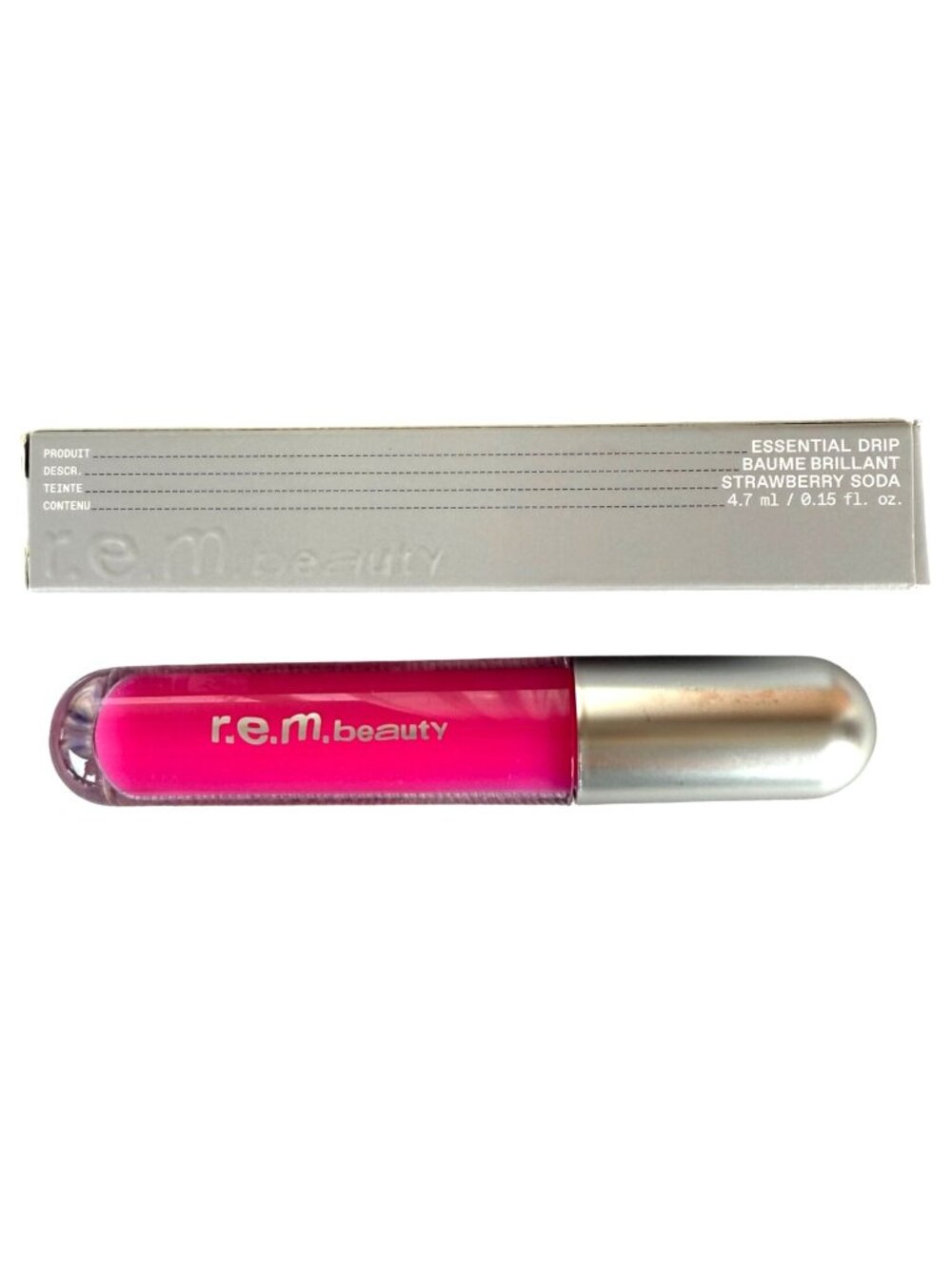 REM Beauty Essential Drip Glossy Lip Balm Strawberry Soda 0.15 oz Ariana Grande